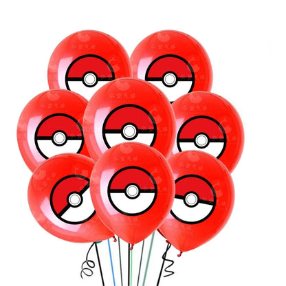 Ballons en Latex Pokémon 20 pcs pour Décoration d'Anniversaire - Divers Modèles
