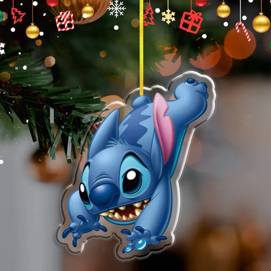 Pendentif de Noël Disney Stitch – Décoration en acrylique 2D