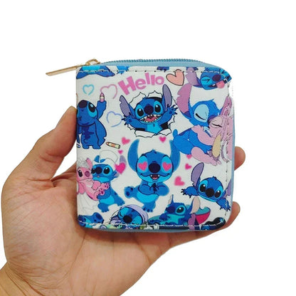 Portefeuille Court Disney Stitch – Porte-Monnaie & Porte-Cartes en Cuir PU