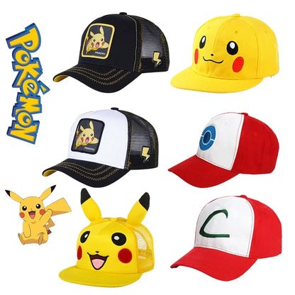 Casquette Pokémon - Modèles Pikachu et autres - Mixte Enfant & Adulte