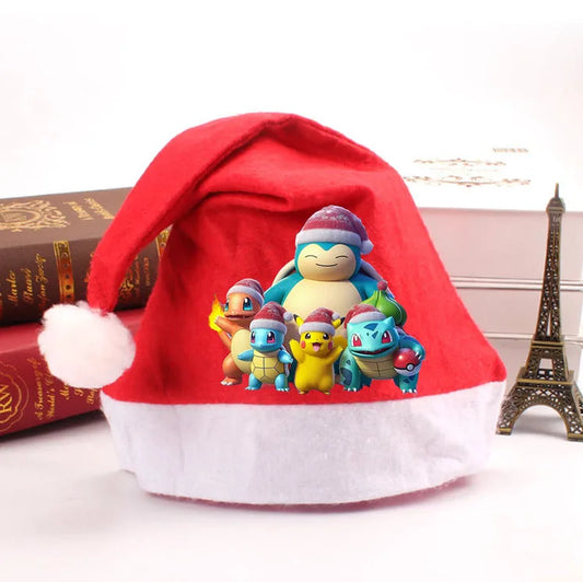 Bonnet de Noël Pokémon – Pikachu, Salamèche & Co