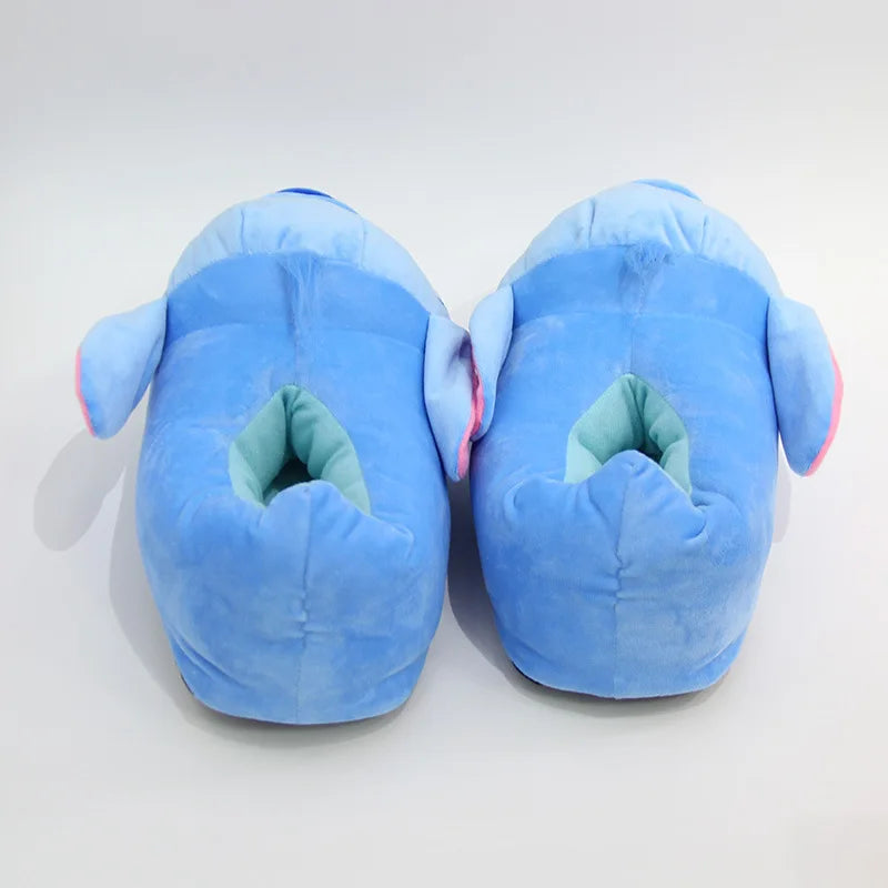 Pantoufles Stitch & Angel en Peluche – Disney Kawaii Antidérapantes