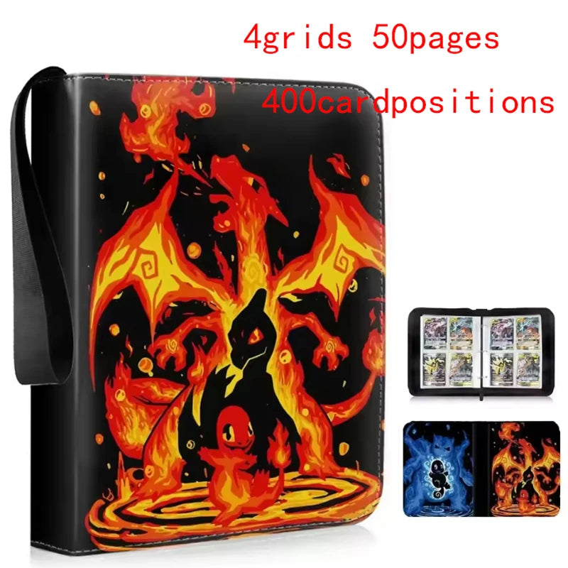 Classeur Range-Carte Salamèche Évolutions Pokémon 400 Cartes – Protection et Style Ultime