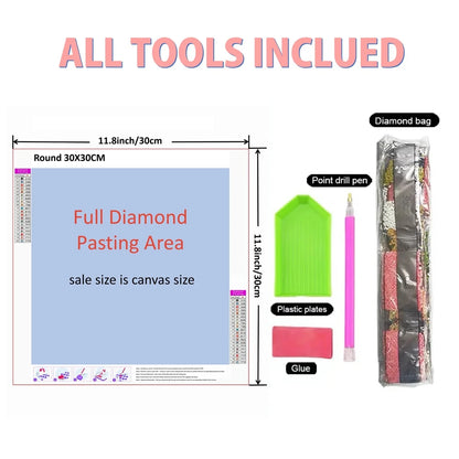 Tableau Diamant Pokémon Psykokwak – Kit Diamond Painting Complet