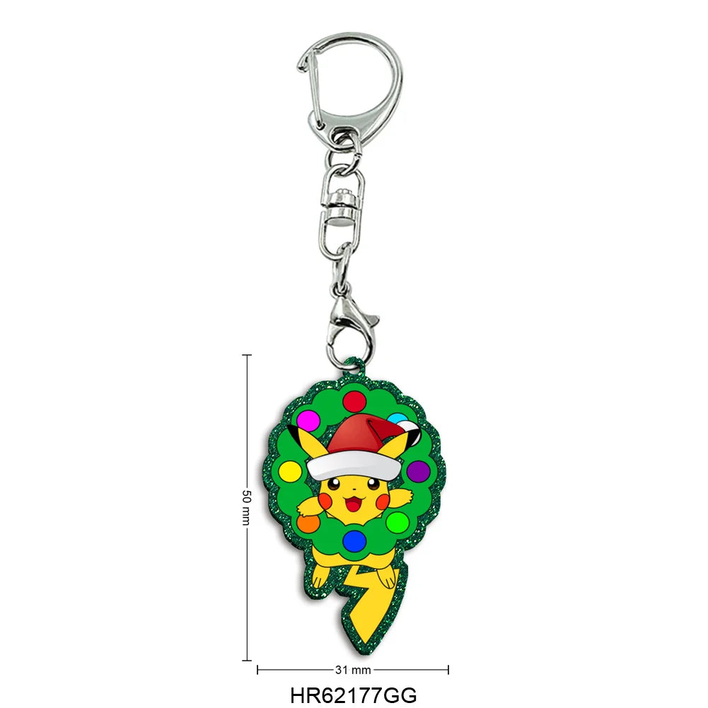 Porte-Clés Pokémon Thématique Noël — Cadeau Festif