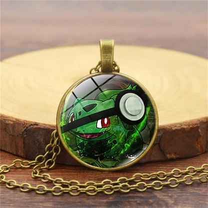 Collier Pokémon avec pendentif en verre – ✨ stock TRÈS limité
