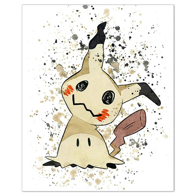 Poster Pokémon Mimikyu – Affiche Murale Déco Chambre & Gaming