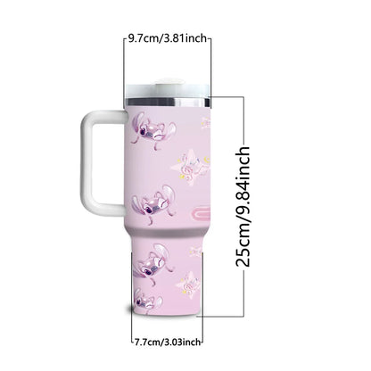 Gobelet Isotherme  1,18 L Disney Angel – Avec Poignée et Paille
