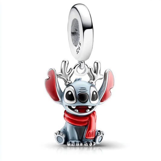 Breloque Pendentif Disney Stitch "Engravable" en Argent Sterling 925 🎁