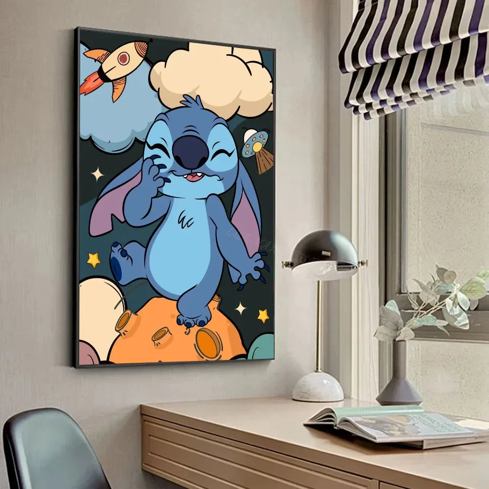 Poster Mural sur Toile Disney Stitch – Décoration Murale Premium