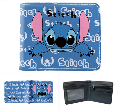 Portefeuille Stitch – Compact en Cuir PU (11,5 × 9,5 cm)