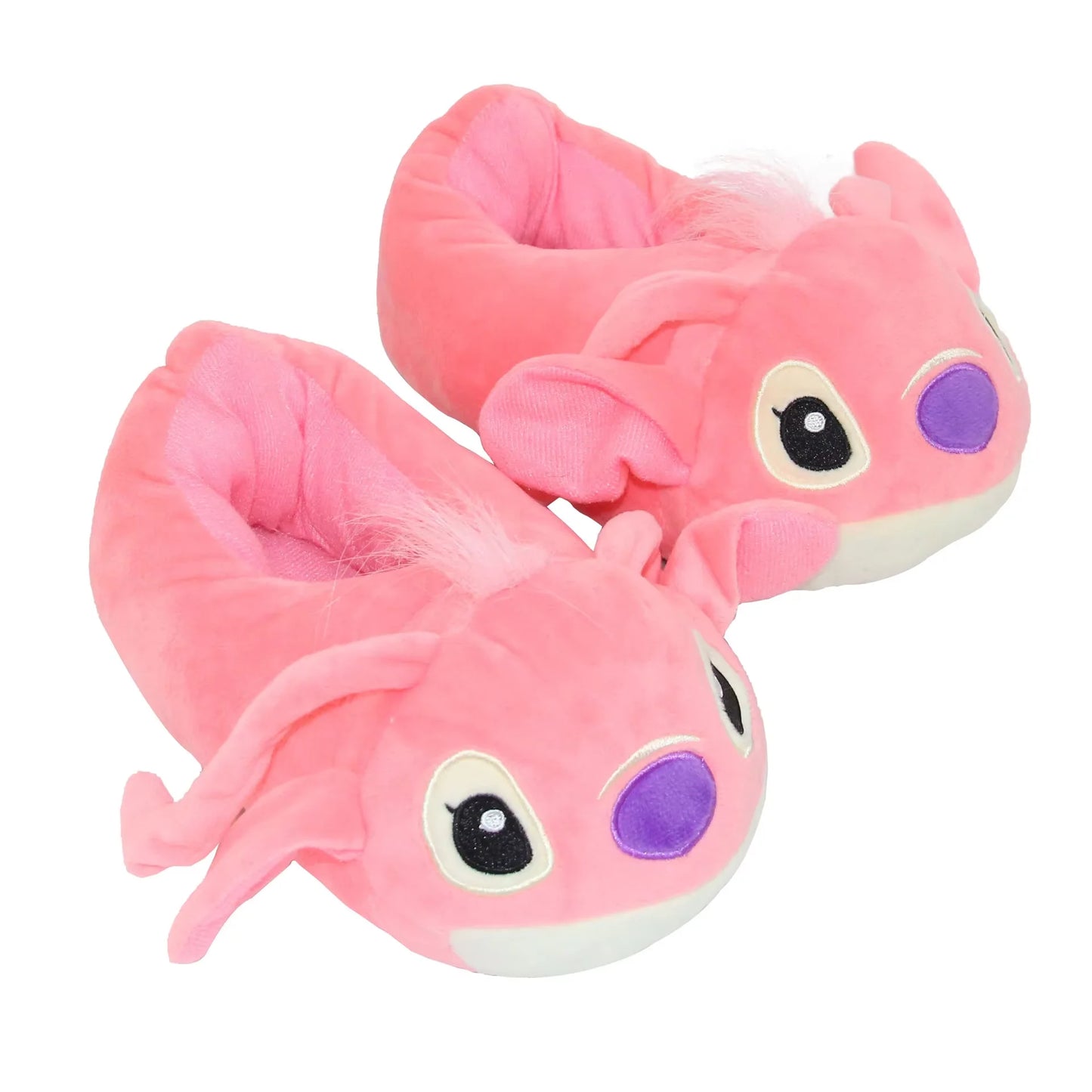 Pantoufles Stitch & Angel en Peluche – Disney Kawaii Antidérapantes
