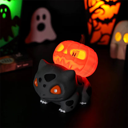 Lampe Veilleuse Pokémon Bulbizarre d'Halloween – Figurine Citrouille Lumineuse 3D