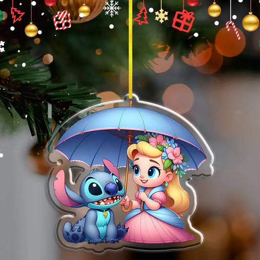 Pendentif de Noël Disney Stitch – Décoration en acrylique 2D