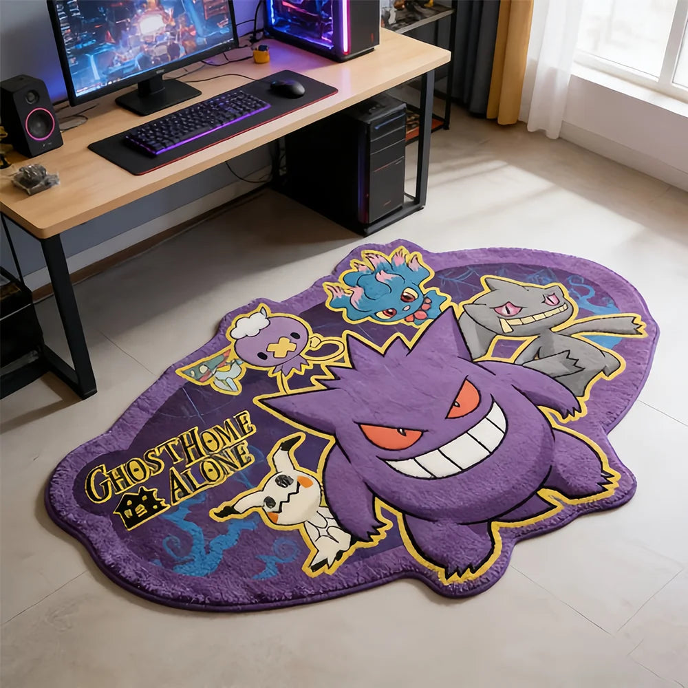 Tapis Pokémon Ectoplasma – Tapis de sol décoratif pour fans de Pokémon