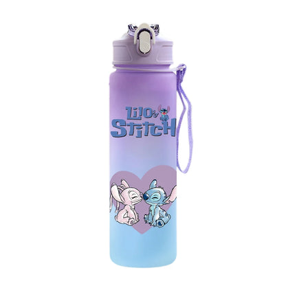 Disney Stitch Water Bottle – 750ml Water Bottle with Built-in Straw