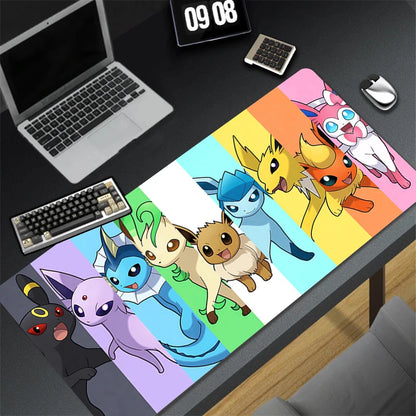 Tapis de souris XXL Pokémon Évolitions – Evoli & ses évolutions en version gaming ! ⚡🔥❄️🌿