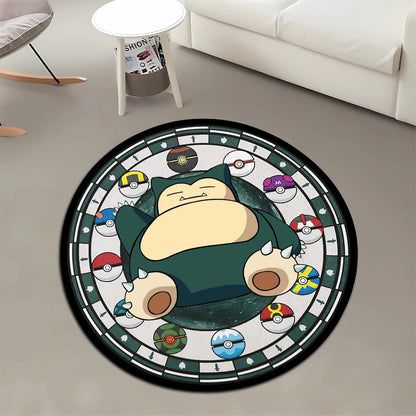 Tapis de sol Pokémon differentes formes  Ronflex, Rondoudou, Tortank, ...