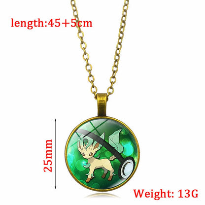 Collier Pokémon avec pendentif en verre – ✨ stock TRÈS limité