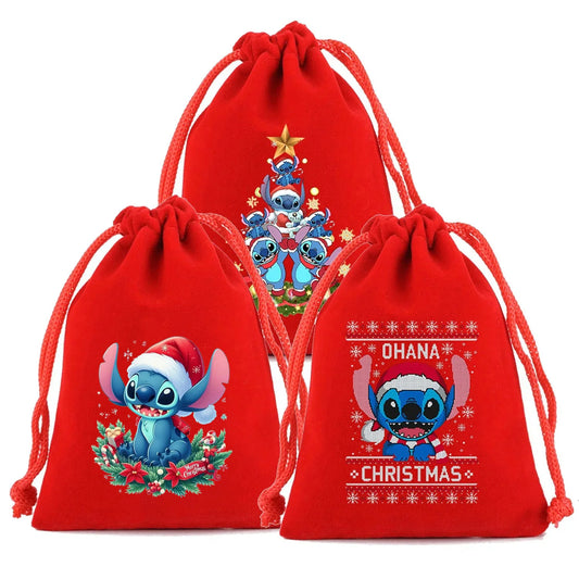 Sacs à cordon de Noël Stitch