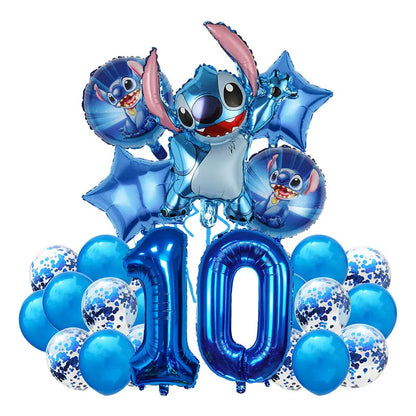 Number Balloon Kit from 2 to 12 - Pack of 26 Balloons including 7 Heliums