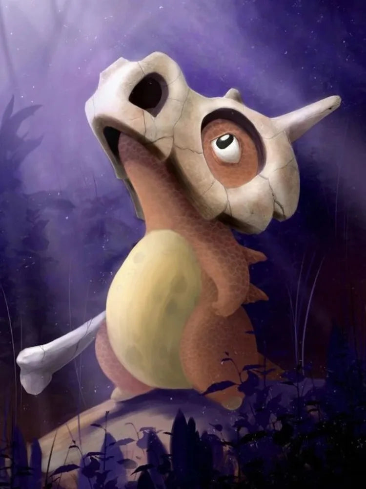 Diamond Painting Pokémon Osselait – Diamants Ronds à Réaliser Soi-Même