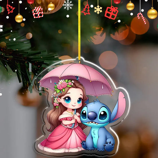 Pendentif de Noël Disney Stitch – Décoration en acrylique 2D