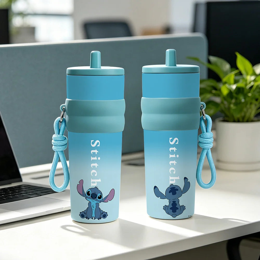 Gourde Isotherme Stitch Disney - Bouteille Thermos en Acier Inoxydable