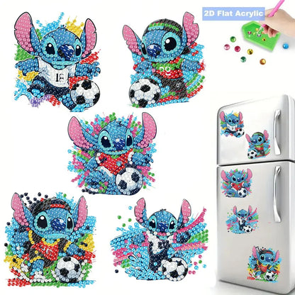 Aimants Réfrigérateur Lilo & Stitch (Peinture Diamant DIY)
