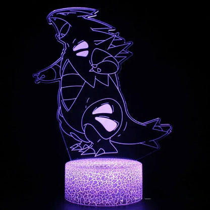 Lampe LED 3D Pokémon – 16 couleurs, télécommande & tactile