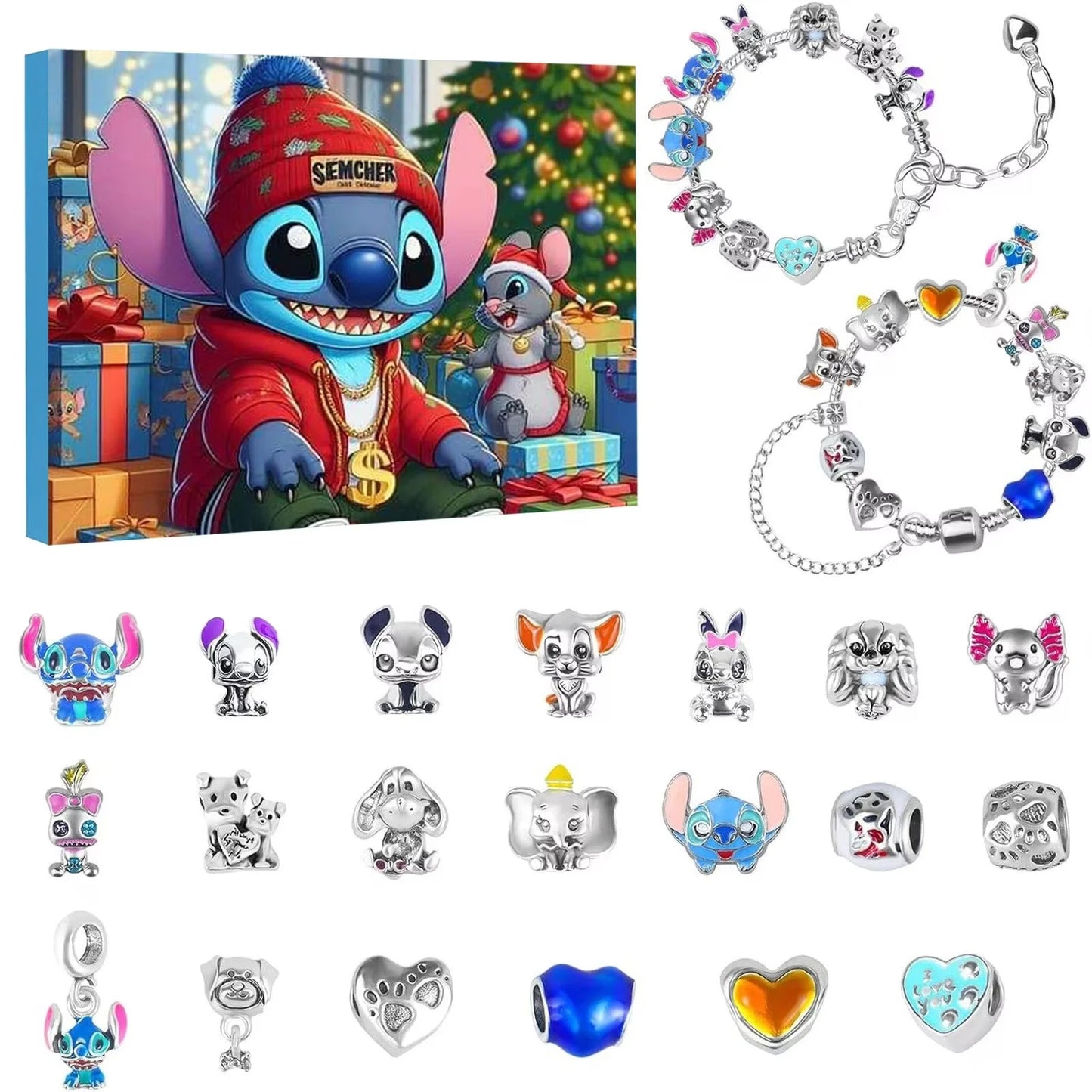 Calendrier de l'Avent Stitch – 24 Surprises Bijoux & Accessoires