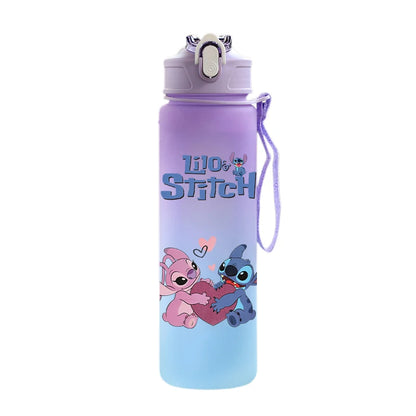 Disney Stitch Water Bottle – 750ml Water Bottle with Built-in Straw