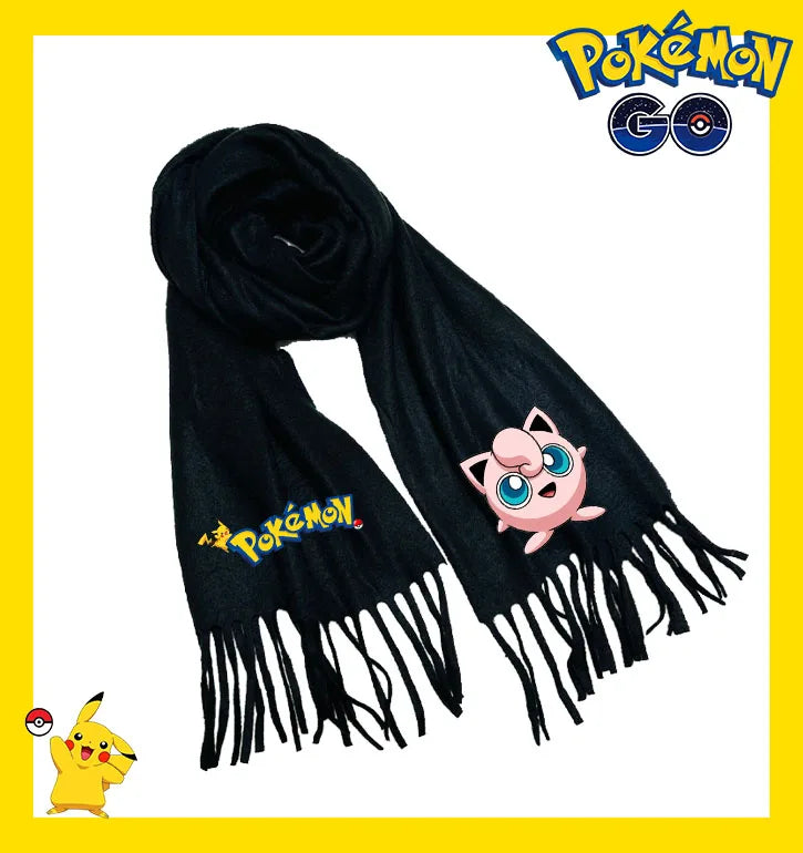 Écharpe Pokémon – Modèles Pikachu, Évoli, Rondoudou, Dracaufeu…