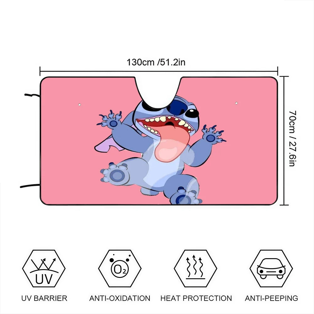 Pare-Soleil de Voiture Stitch – Protection Anti-UV & Chaleur pour Pare-Brise
