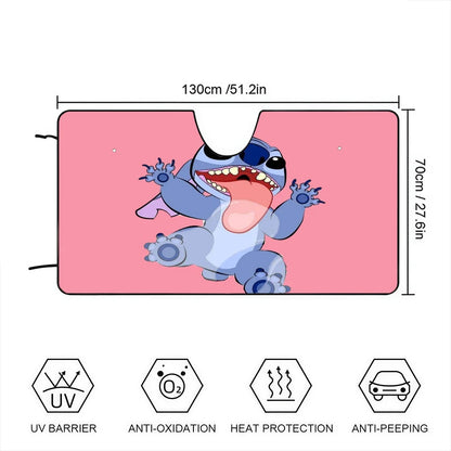 Pare-Soleil de Voiture Stitch – Protection Anti-UV & Chaleur pour Pare-Brise