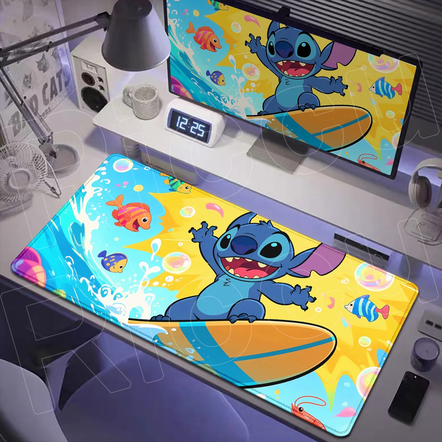 Tapis de Bureau XXL Stitch – Surface de Travail et Gaming (Plusieurs Dimensions)