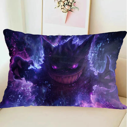 Taie d'oreiller décorative Ectoplasma rectangle – Collection Pokémon Kawaii