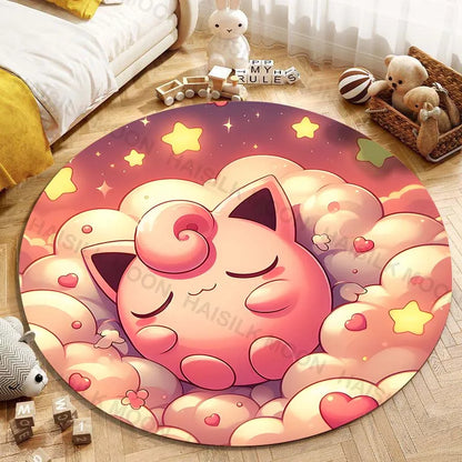 Tapis Pokémon Rondoudou – Tapis de sol décoratif pour fans de Pokémon
