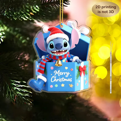 Décorations de Noël Stitch – Suspensions en Acrylique (Set de 6)