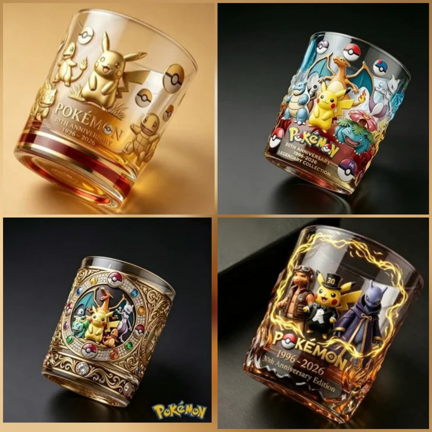 Coffret Collector : Verre Pokémon 30e Anniversaire (Série Limitée)