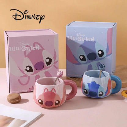 Stitch &amp; Angel Mug with Spoon – Disney Collection