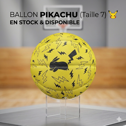 Ballon de Basket Pokémon Éclair – Taille 7 Professionnel, Usage Intérieur/Extérieur