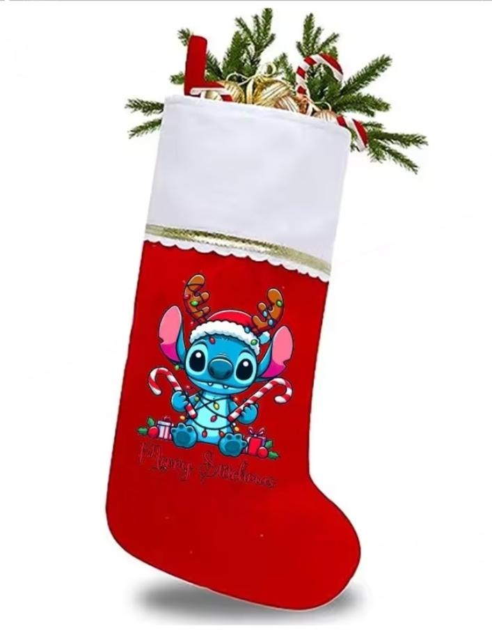 Chaussette de Noël Disney Stitch - L'esprit d'Ohana pour les Fêtes ! 🌟