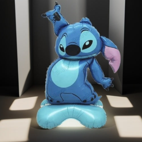 Ballon Aluminium 4D Géant Stitch Debout sur Pied