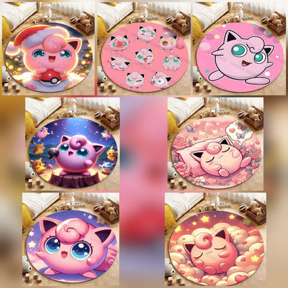 Tapis Pokémon Rondoudou – Tapis de sol décoratif pour fans de Pokémon