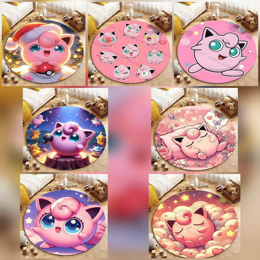 Tapis Pokémon Rondoudou – Tapis de sol décoratif pour fans de Pokémon