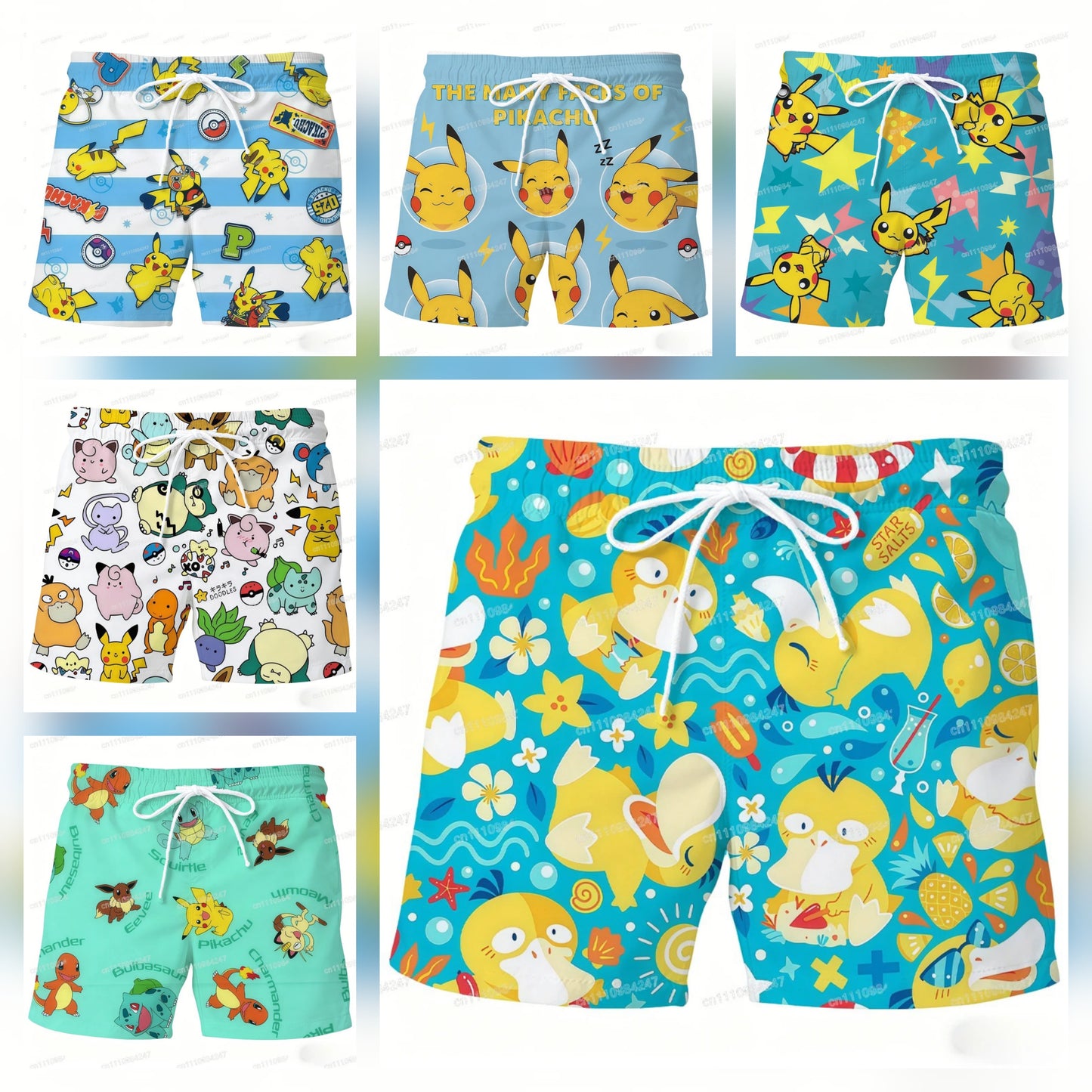 Short de Bain Pokémon – Séchage Rapide & Confort Été 2026