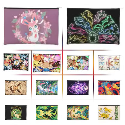 Pochette Organisateur Pokémon "Évolutions" – Trousse Multifonction pour Papeterie & Cosmétiques