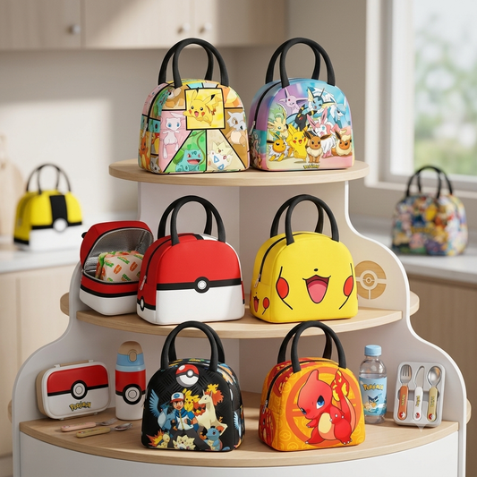 Sac à Déjeuner Isotherme Pokémon – Lunch Bag Réutilisable & Étanche