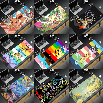 Tapis de souris XXL Pokémon Évolitions – Evoli & ses évolutions en version gaming ! ⚡🔥❄️🌿